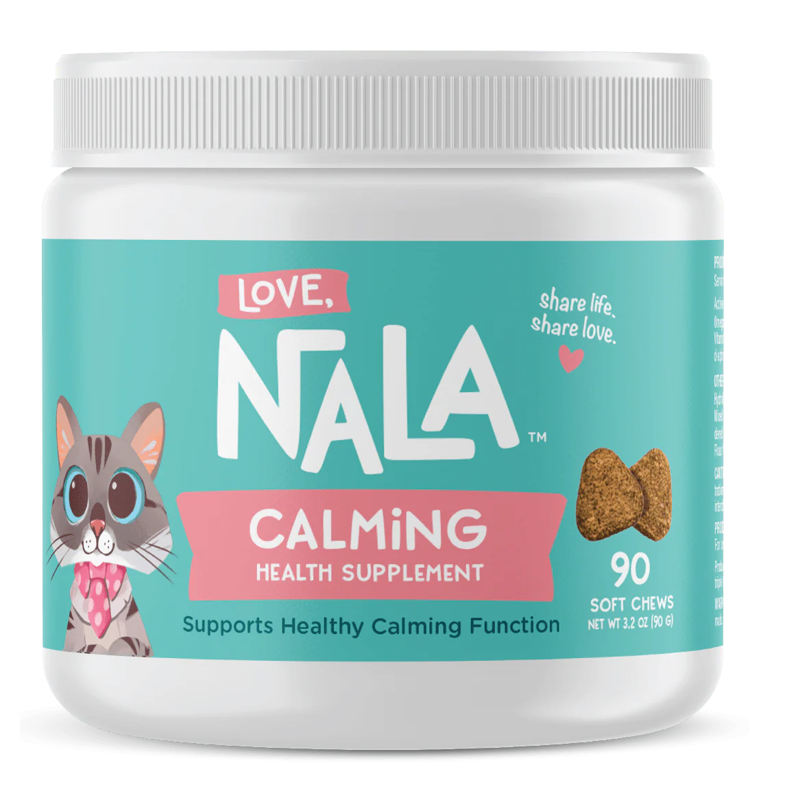 Cat Calming Health Supplement, 3.2-oz, 90 Soft Chews
