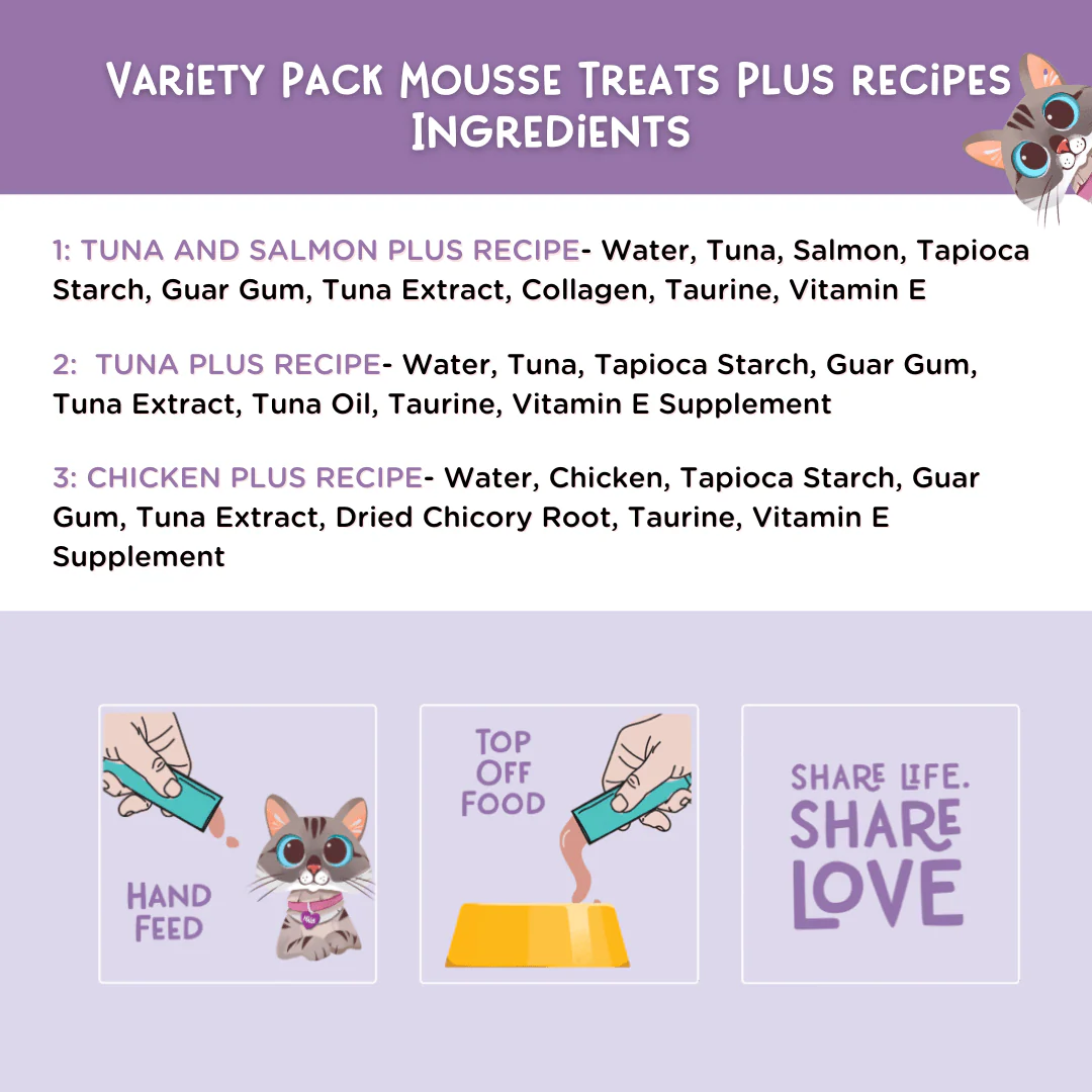 Variety Pack Mousse Treats Plus recipes, Pack of 24 Tubes - Image 2