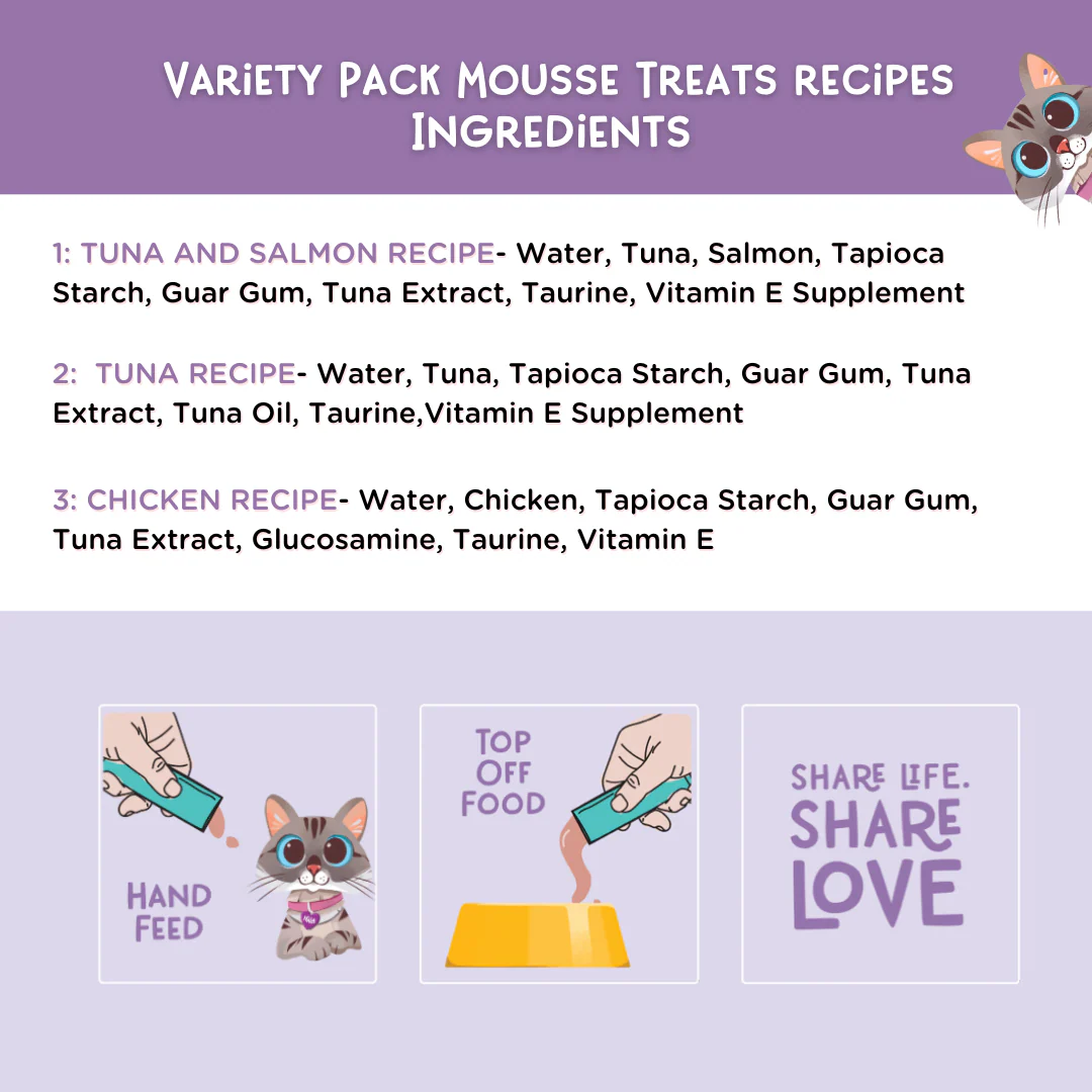 Variety Pack Mousse Treats recipes, Pack of 24 Tubes - Image 2