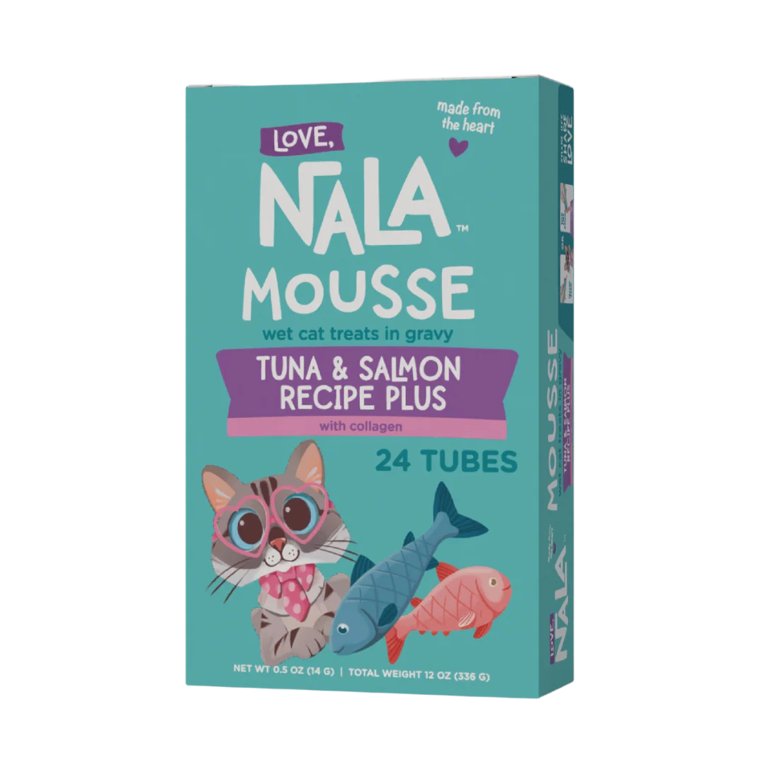 Pack of 24 Tubes Tuna and Salmon Mousse Treats Plus recipes