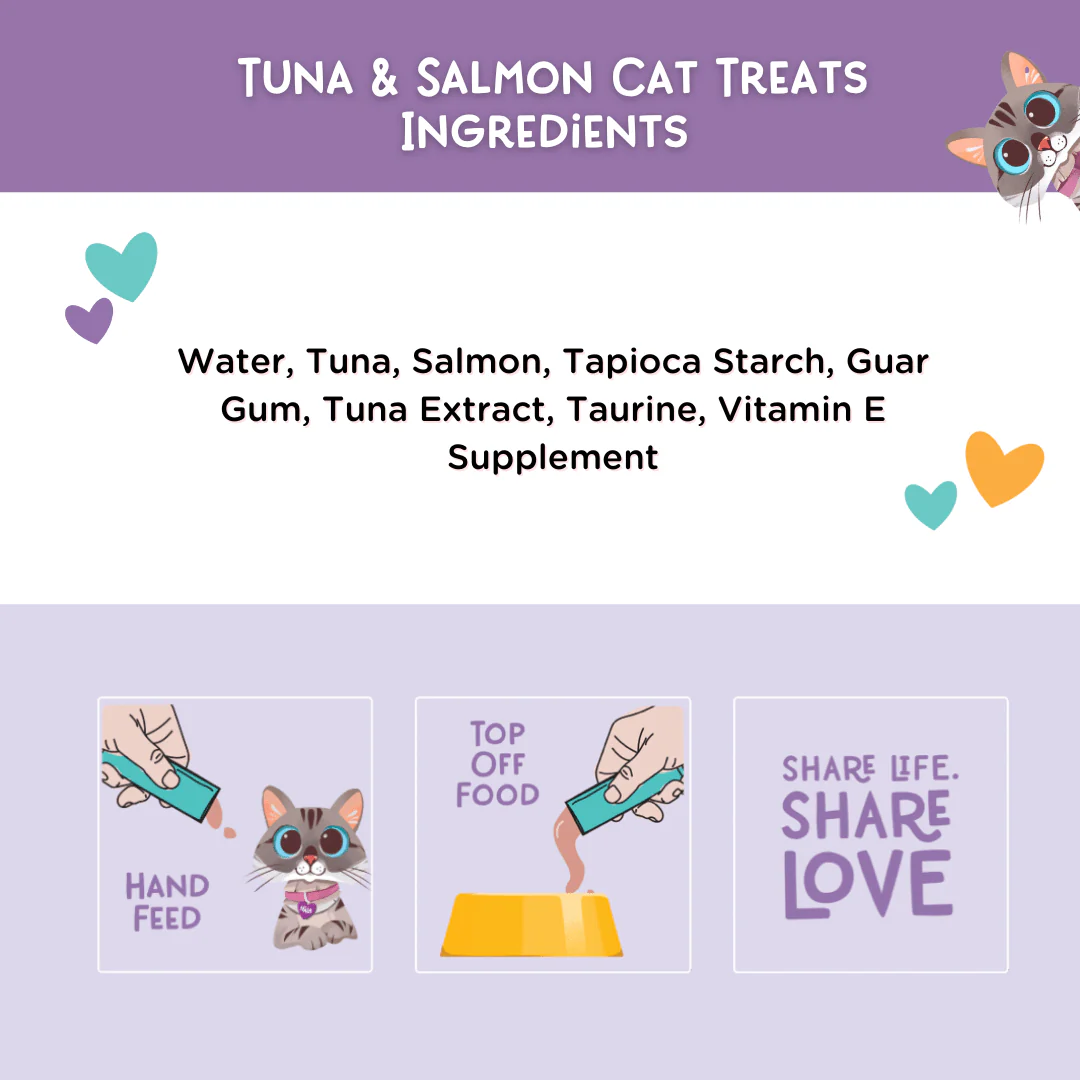 Tuna & Salmon Cat Treats, Pack of 4 - Image 2